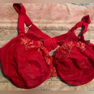 Elomi bra, red, size 40FF